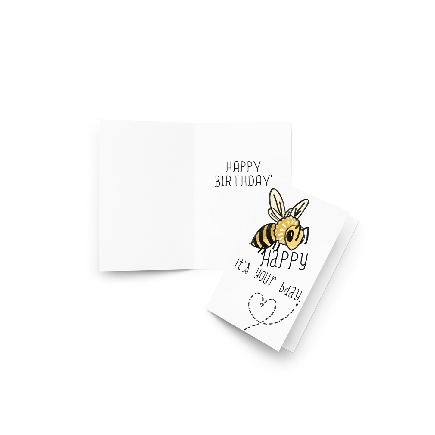 Bee Happy It’s Your Birthday Bee Themed Greeting Card