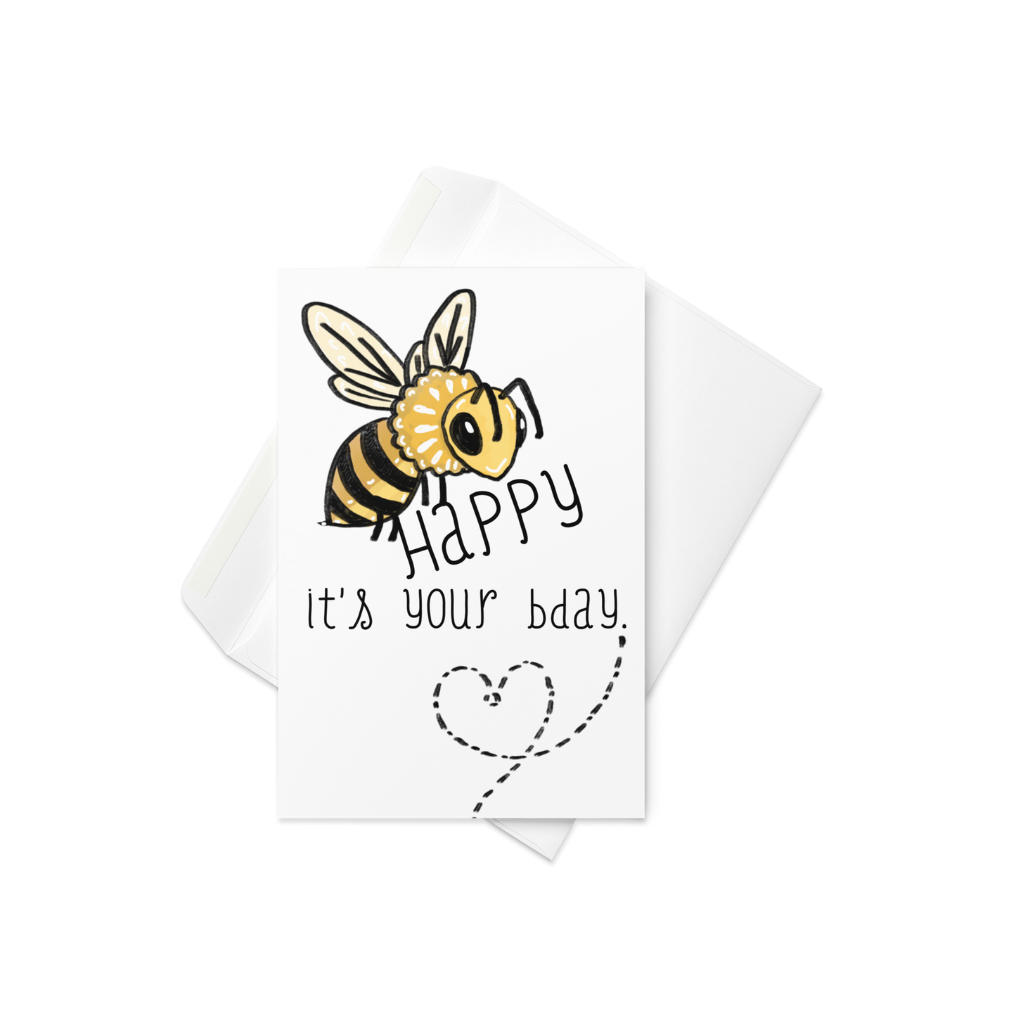 Bee Happy It’s Your Birthday Bee Themed Greeting Card