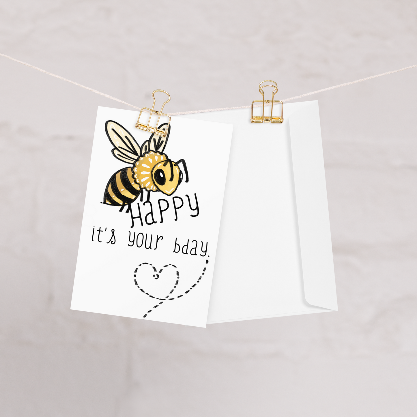 Bee Happy It’s Your Birthday Bee Themed Greeting Card