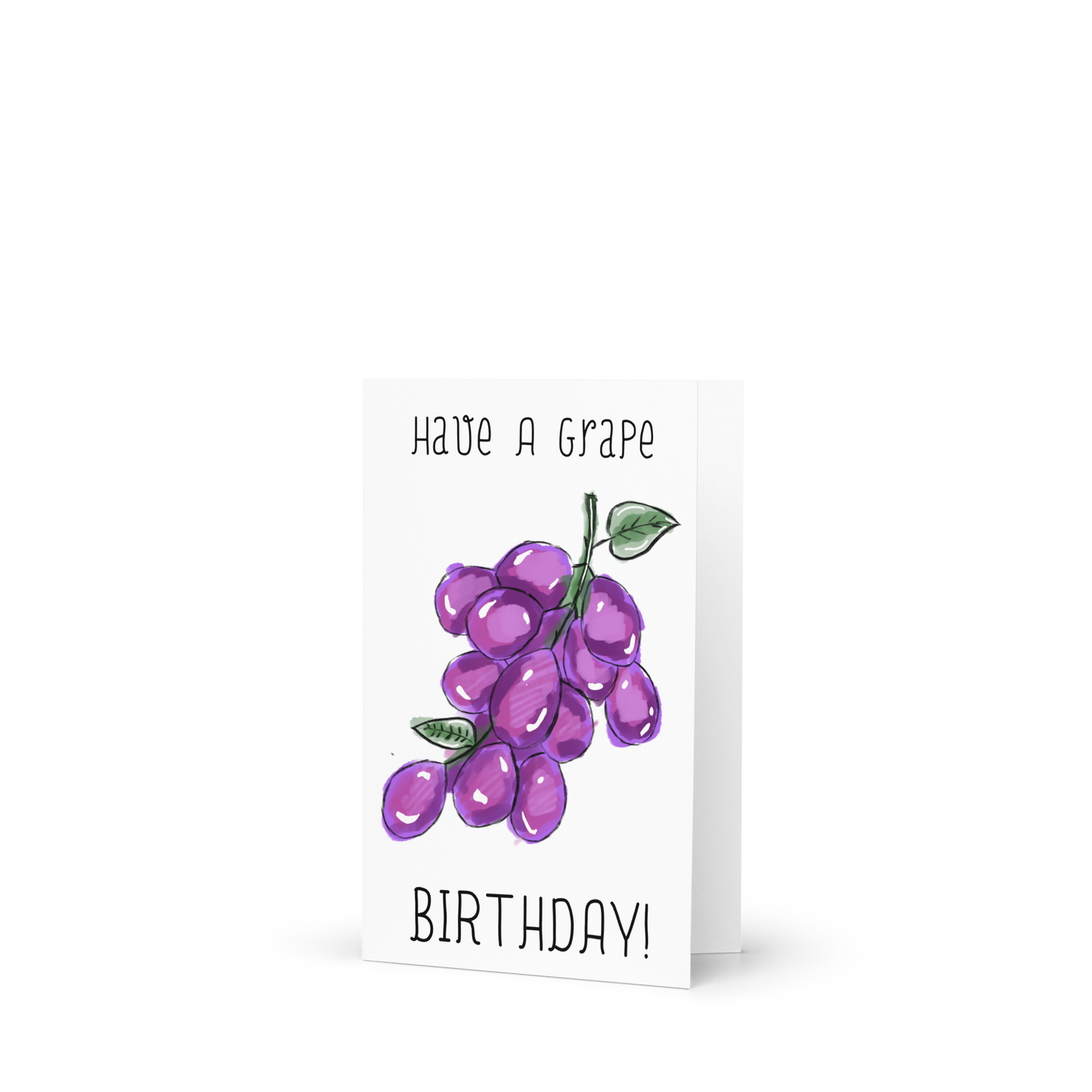 Have A Grape Birthday, Grape Themed Greeting Card