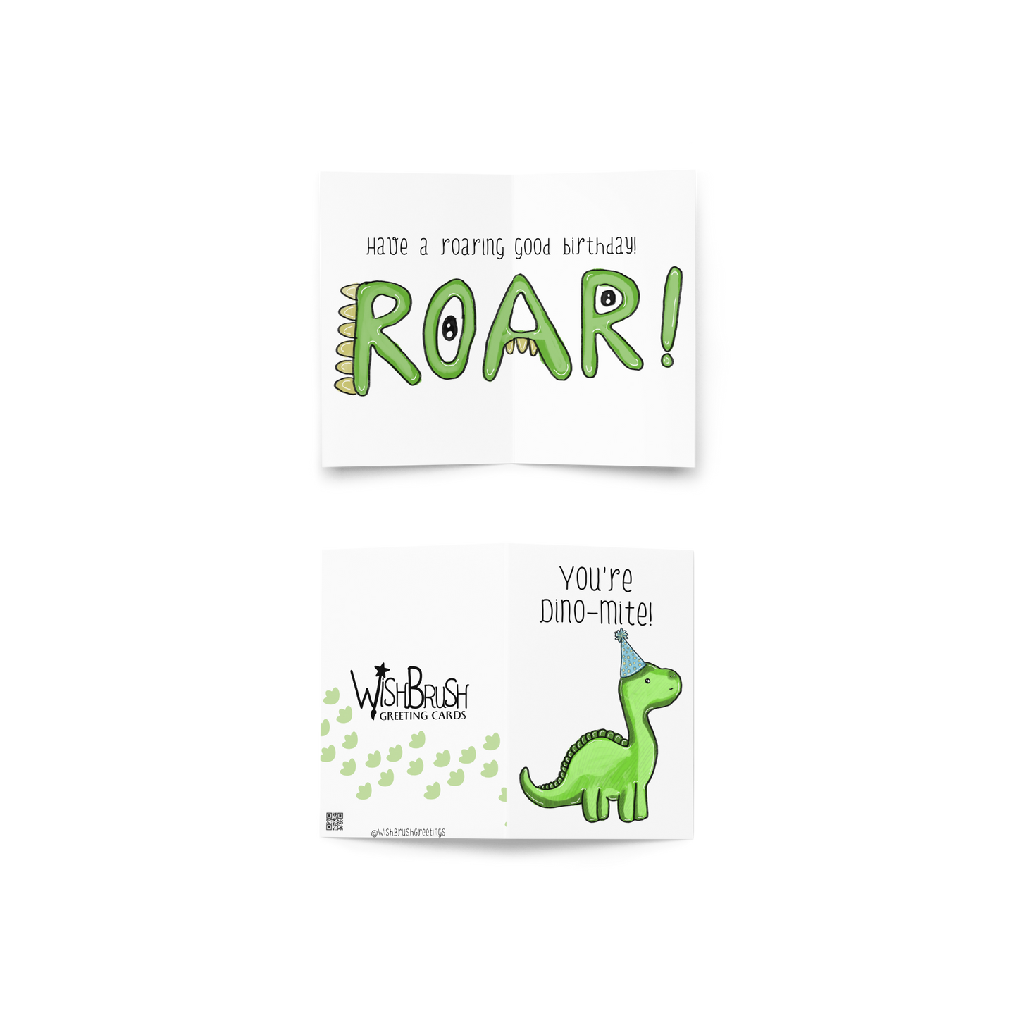 You’re Dino-mite! Have a Roaring Good Birthday Dinosaur Themed Greeting Card