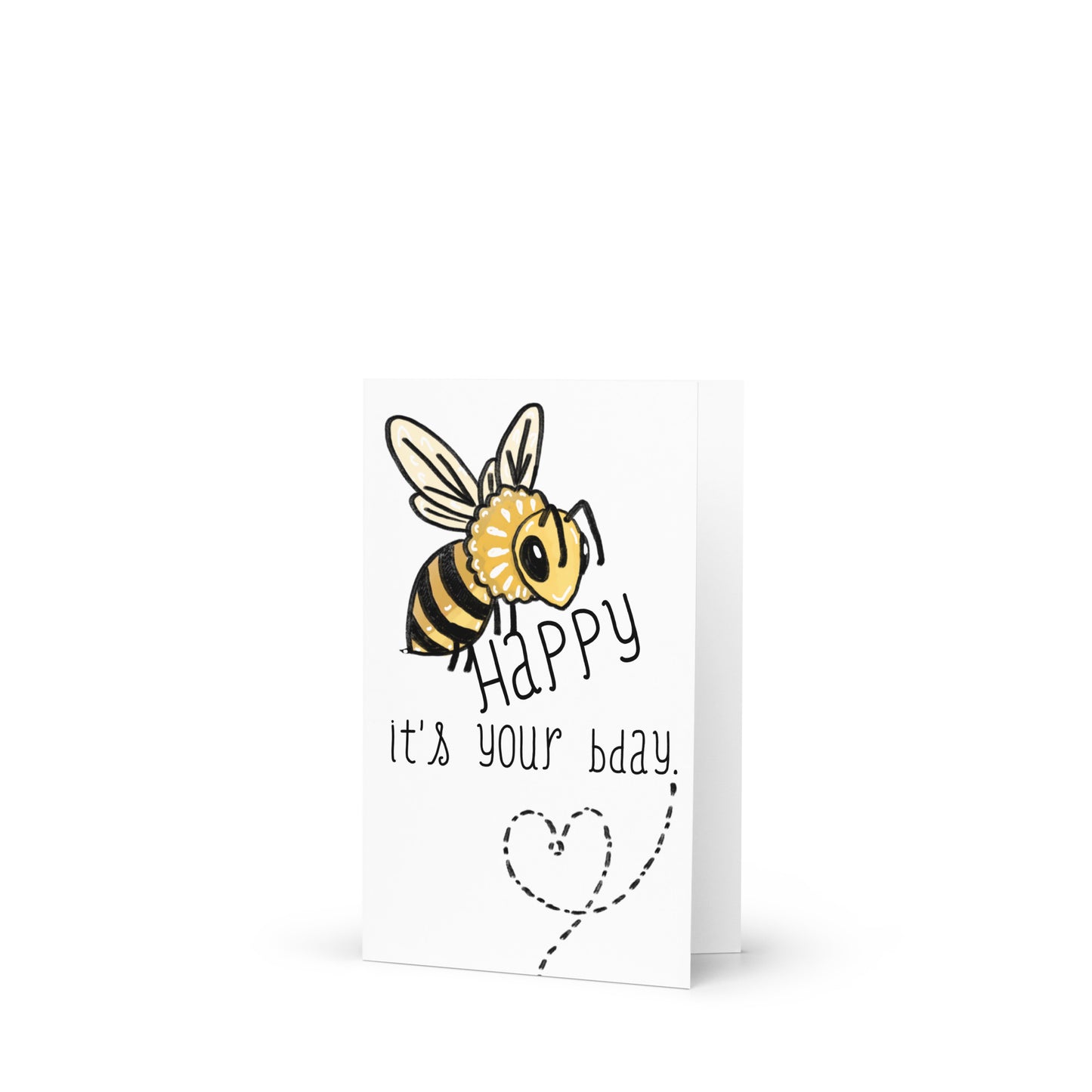 Bee Happy It’s Your Birthday Bee Themed Greeting Card