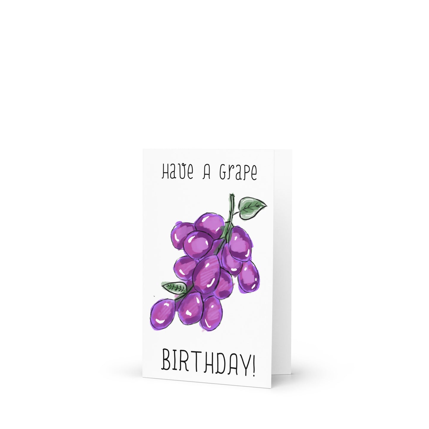 Have A Grape Birthday, Grape Themed Greeting Card