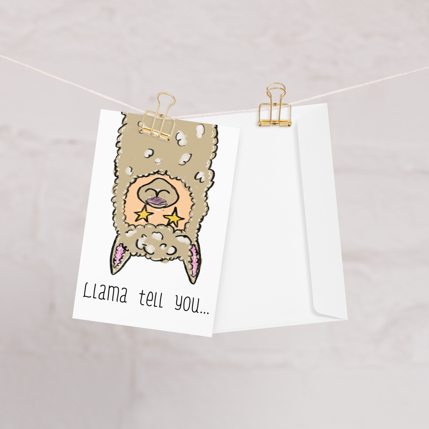 Llama Tell You, You’re Awesome Llama Themed Greeting Card