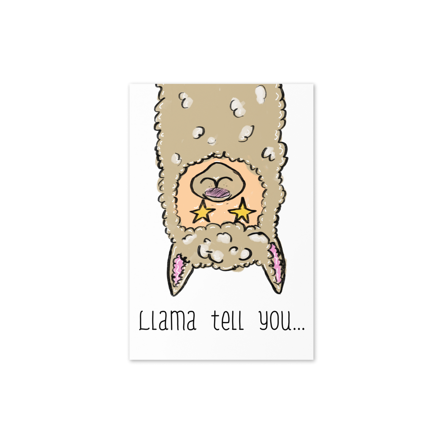 Llama Tell You, You’re Awesome Llama Themed Greeting Card