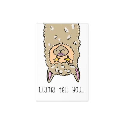 Llama Tell You, You’re Awesome Llama Themed Greeting Card