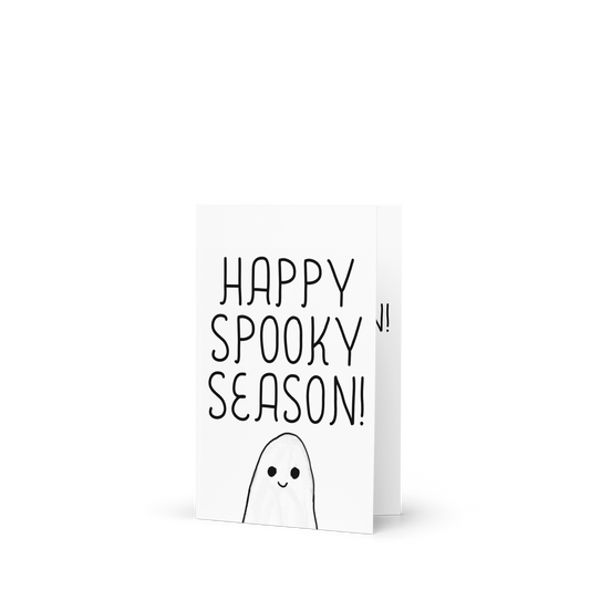 Happy Spooky Season! Ghost – Halloween-Themed Greeting Card