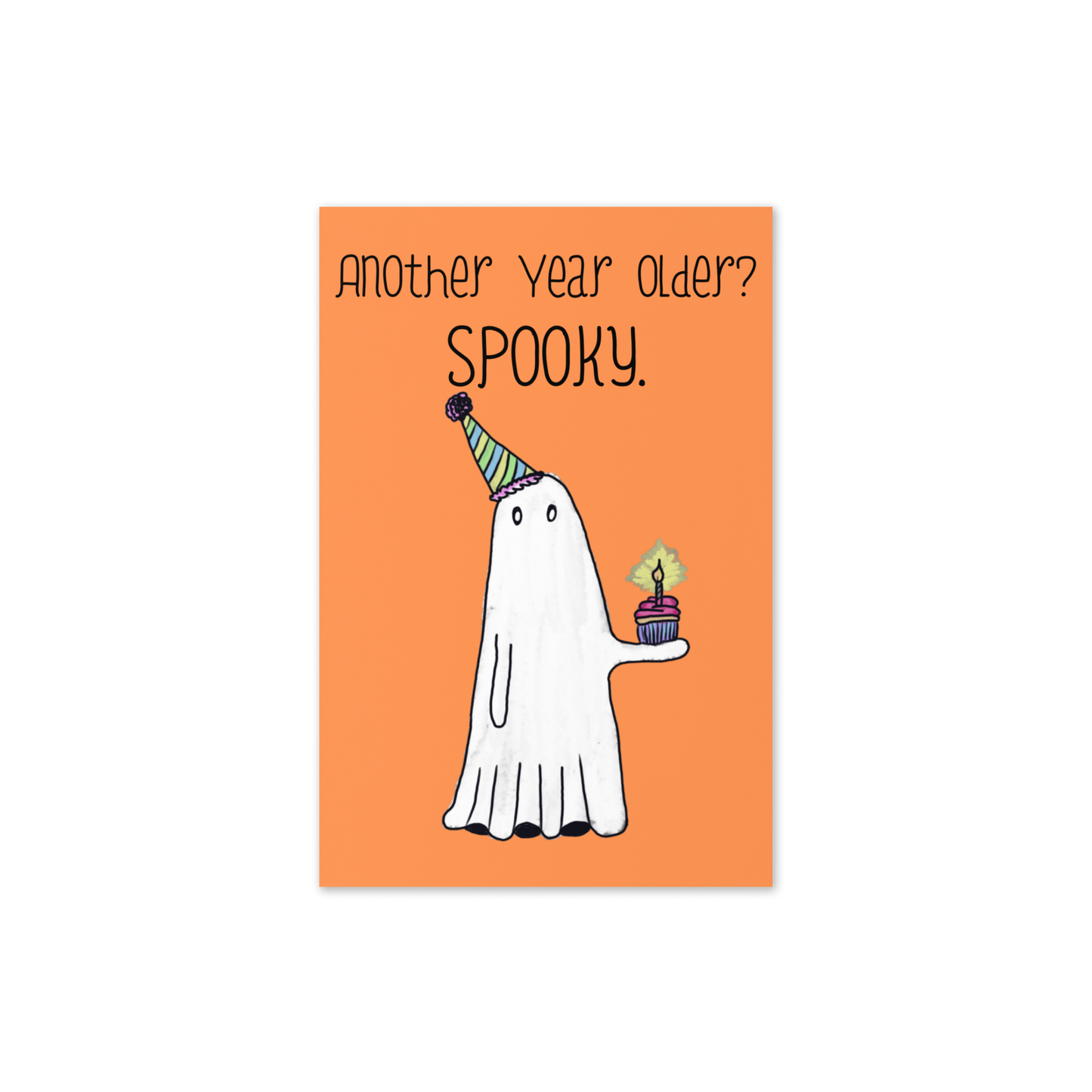 Another Year Older? Spooky! Ghost-Themed Birthday Card