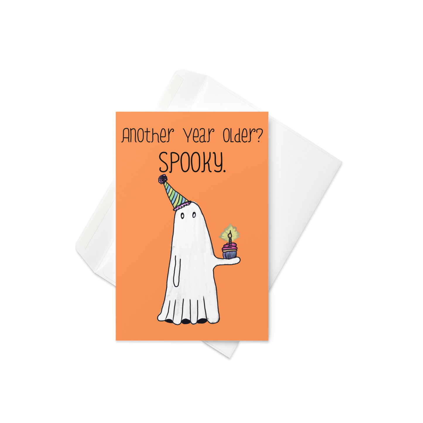 Another Year Older? Spooky! Ghost-Themed Birthday Card