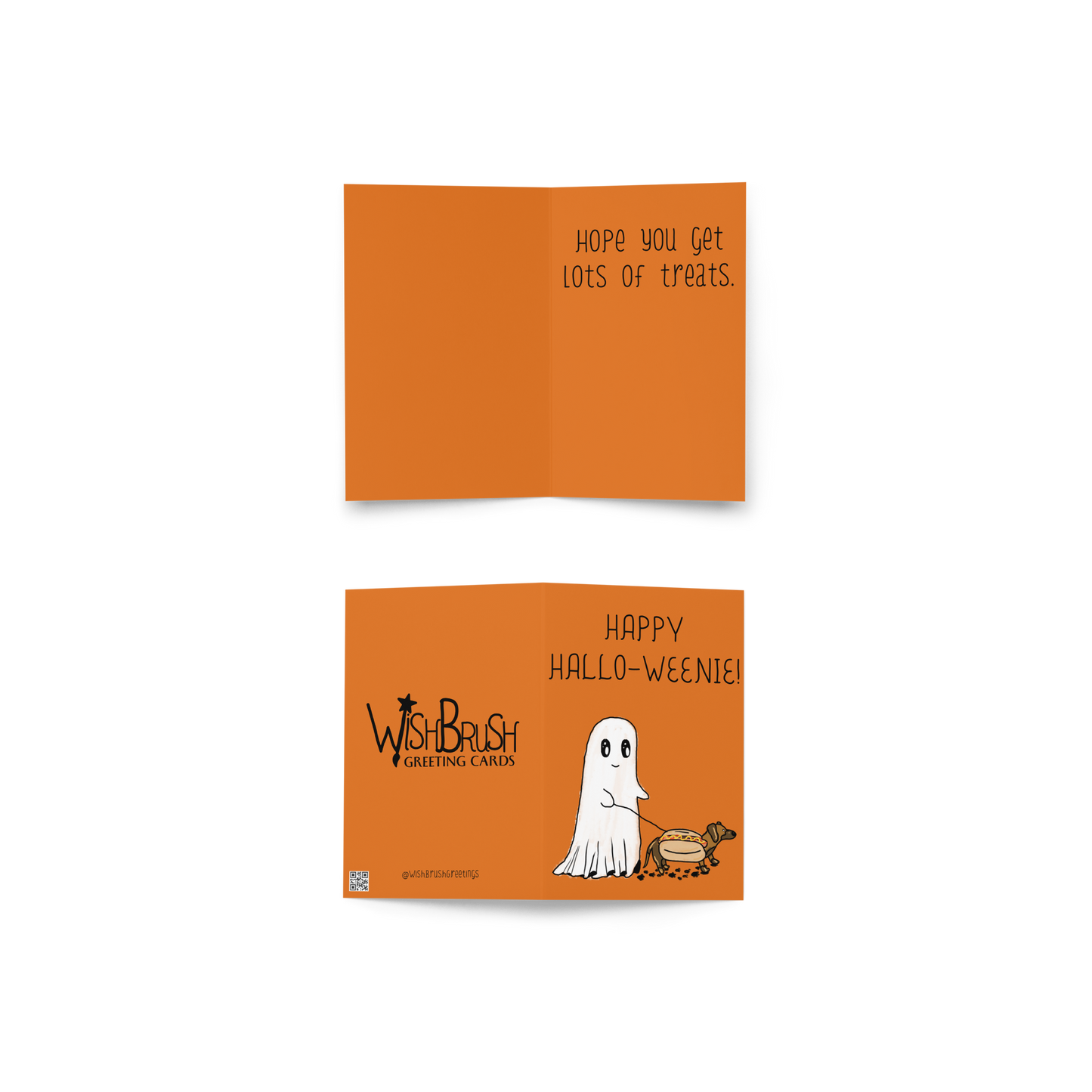 Happy Hallo-Weenie - Halloween Themed Greeting Card