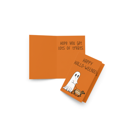 Happy Hallo-Weenie - Halloween Themed Greeting Card