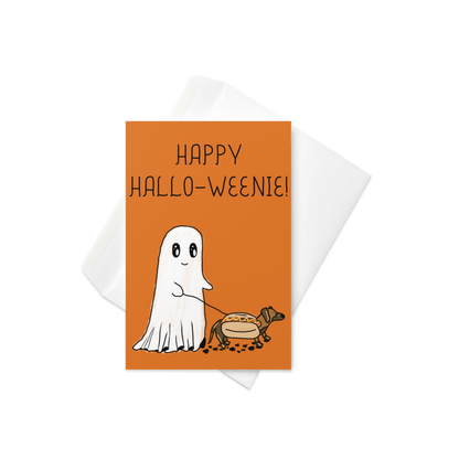 Happy Hallo-Weenie - Halloween Themed Greeting Card