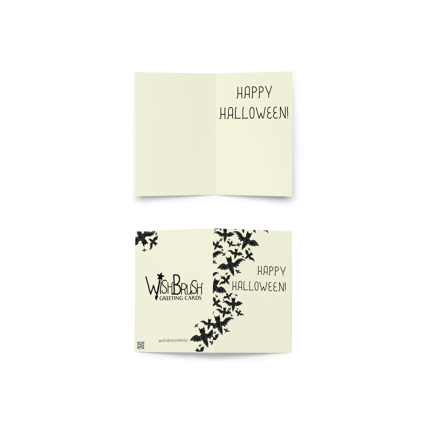 Happy Halloween Bats - Halloween Themed Greeting Card