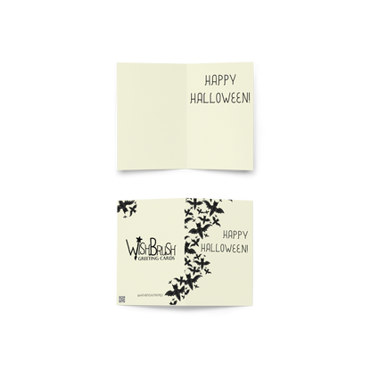 Happy Halloween Bats - Halloween Themed Greeting Card