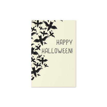 Happy Halloween Bats - Halloween Themed Greeting Card