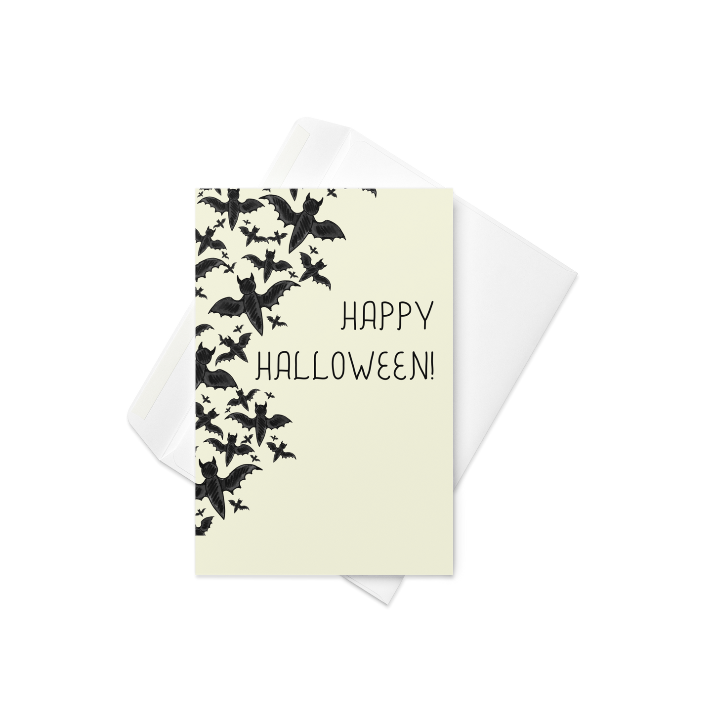 Happy Halloween Bats - Halloween Themed Greeting Card