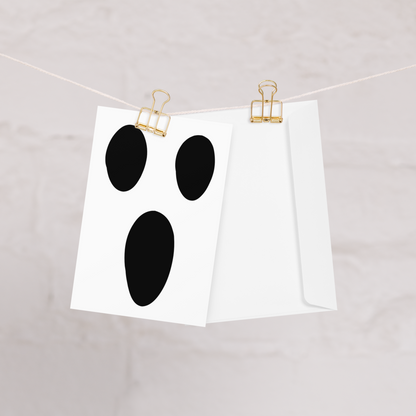 Happy Halloween – Screaming Ghost Greeting Card