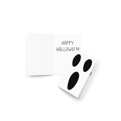 Happy Halloween – Screaming Ghost Greeting Card