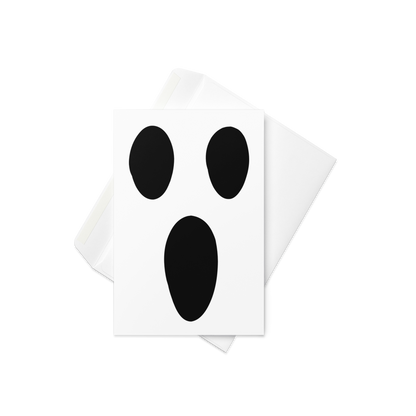 Happy Halloween – Screaming Ghost Greeting Card