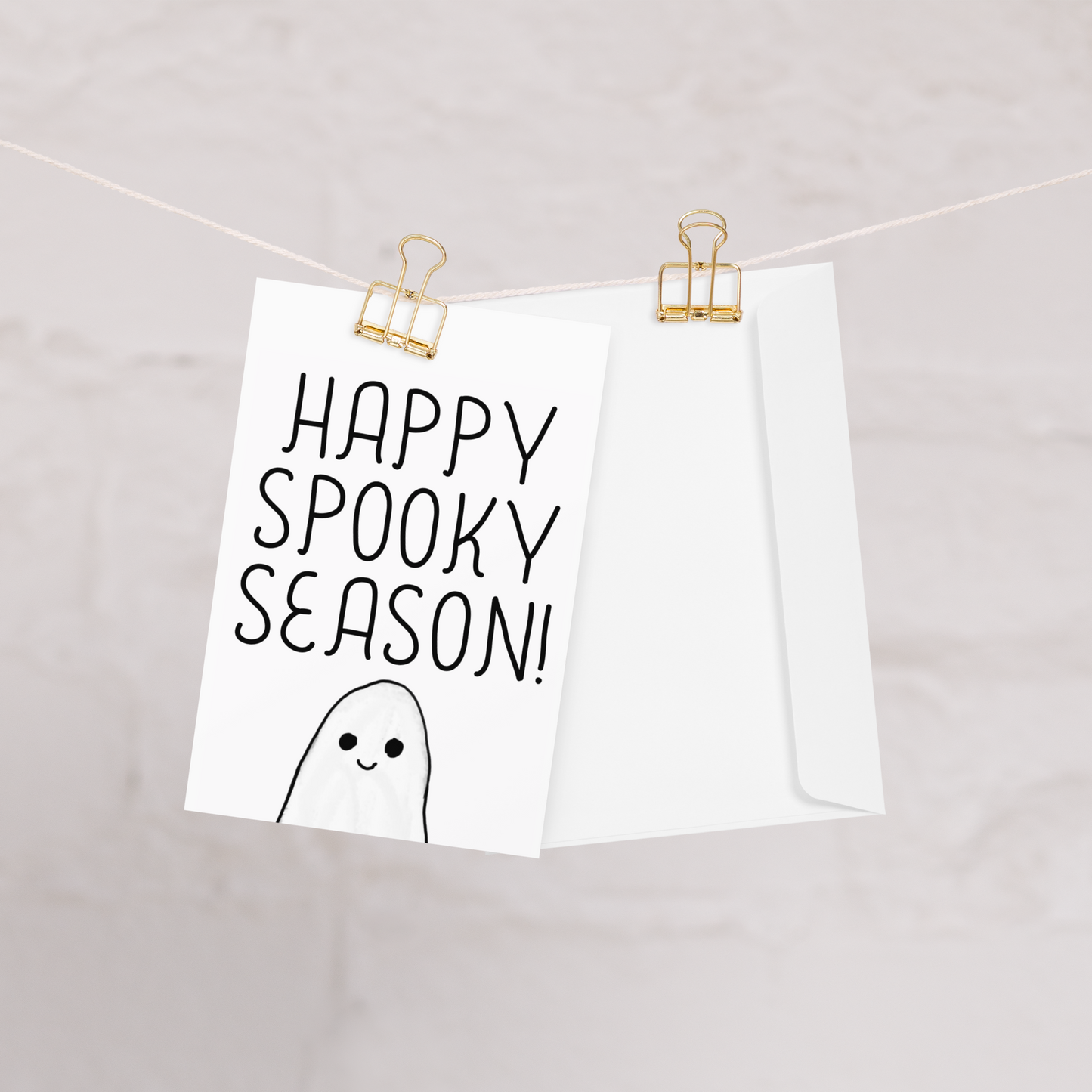 Happy Spooky Season! Ghost – Halloween-Themed Greeting Card