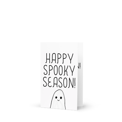 Happy Spooky Season! Ghost – Halloween-Themed Greeting Card