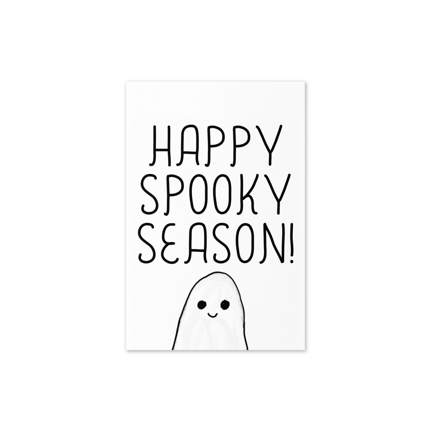 Happy Spooky Season! Ghost – Halloween-Themed Greeting Card