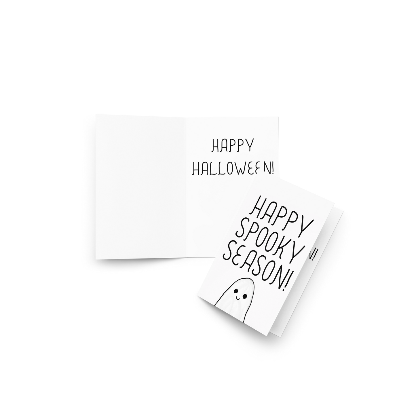 Happy Spooky Season! Ghost – Halloween-Themed Greeting Card