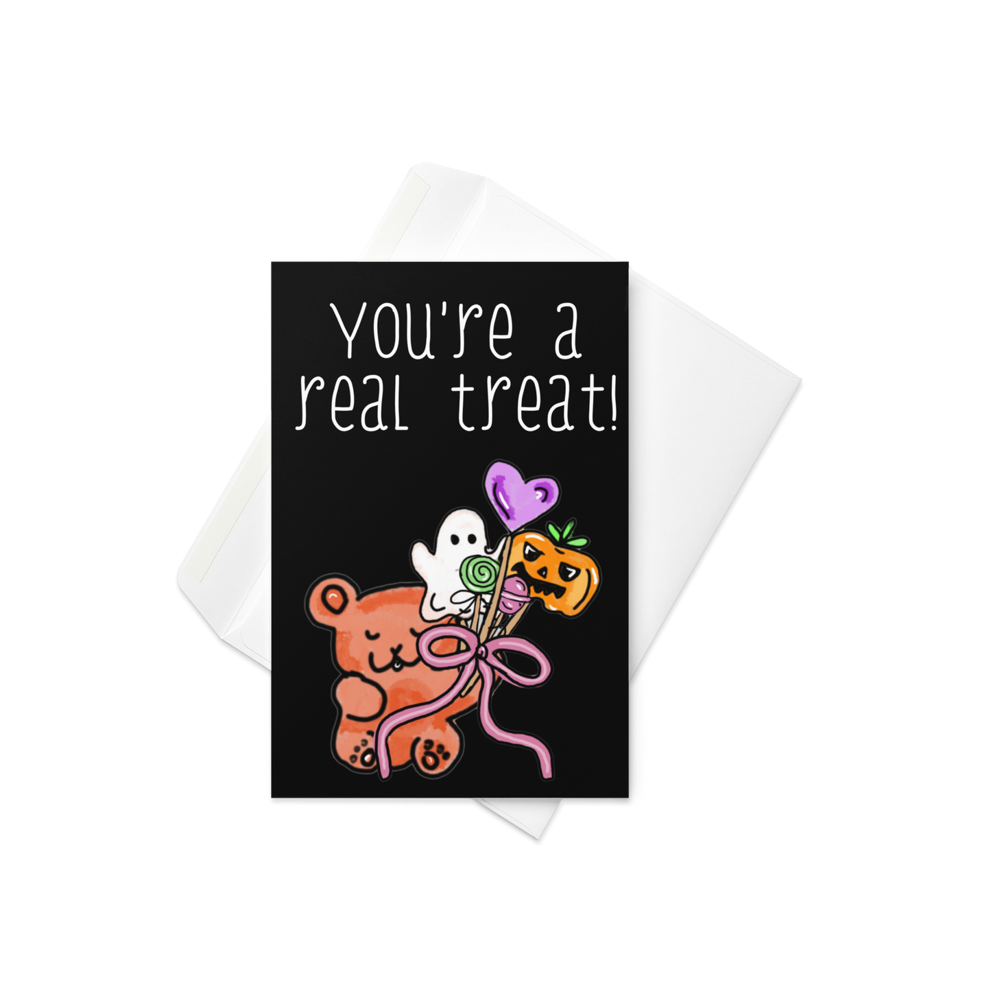 You're a Real Treat! Halloween Candy-Themed Card