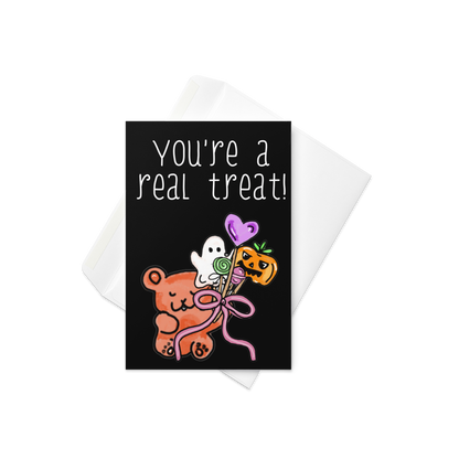 You're a Real Treat! Halloween Candy-Themed Card