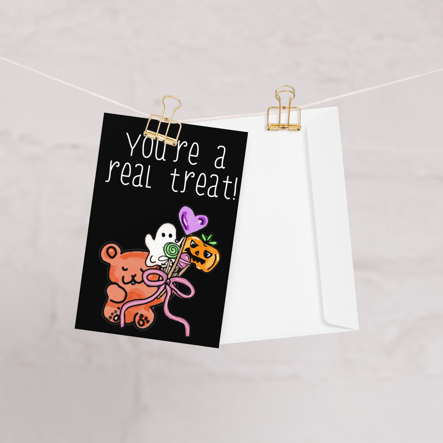 You're a Real Treat! Halloween Candy-Themed Card