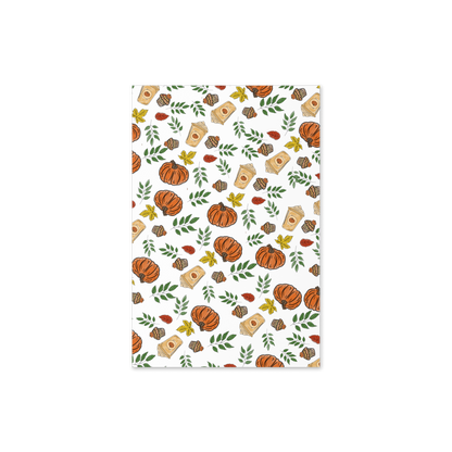 Happy Thanksgiving Autumn Pattern Greeting Card