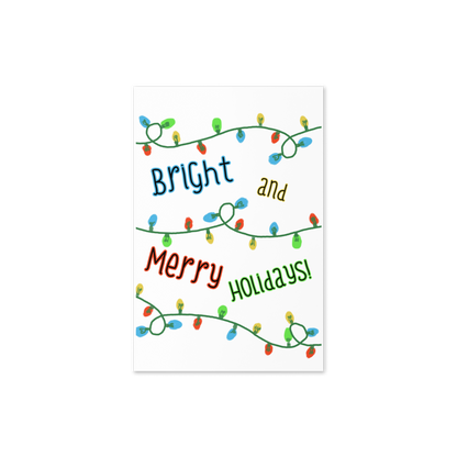 Bright & Merry Christmas Lights Holiday Card