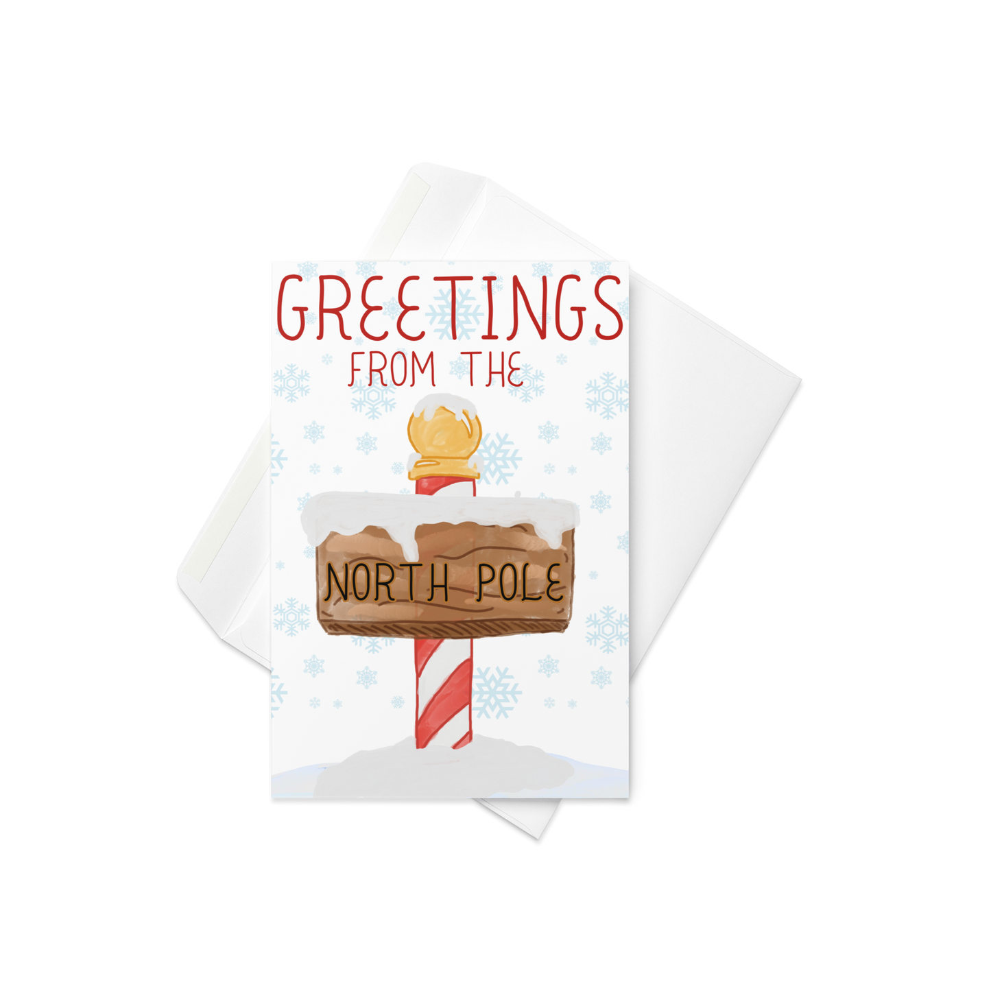 North Pole Greetings Holiday Card