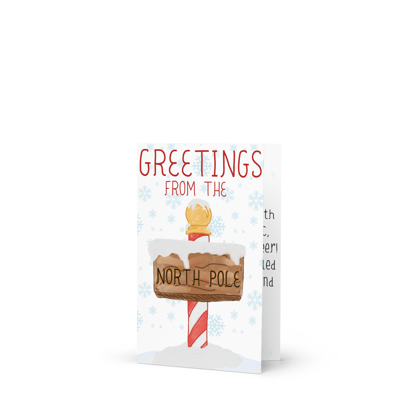 North Pole Greetings Holiday Card