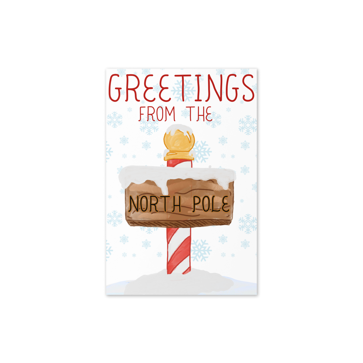 North Pole Greetings Holiday Card