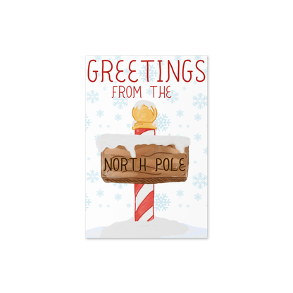 North Pole Greetings Holiday Card