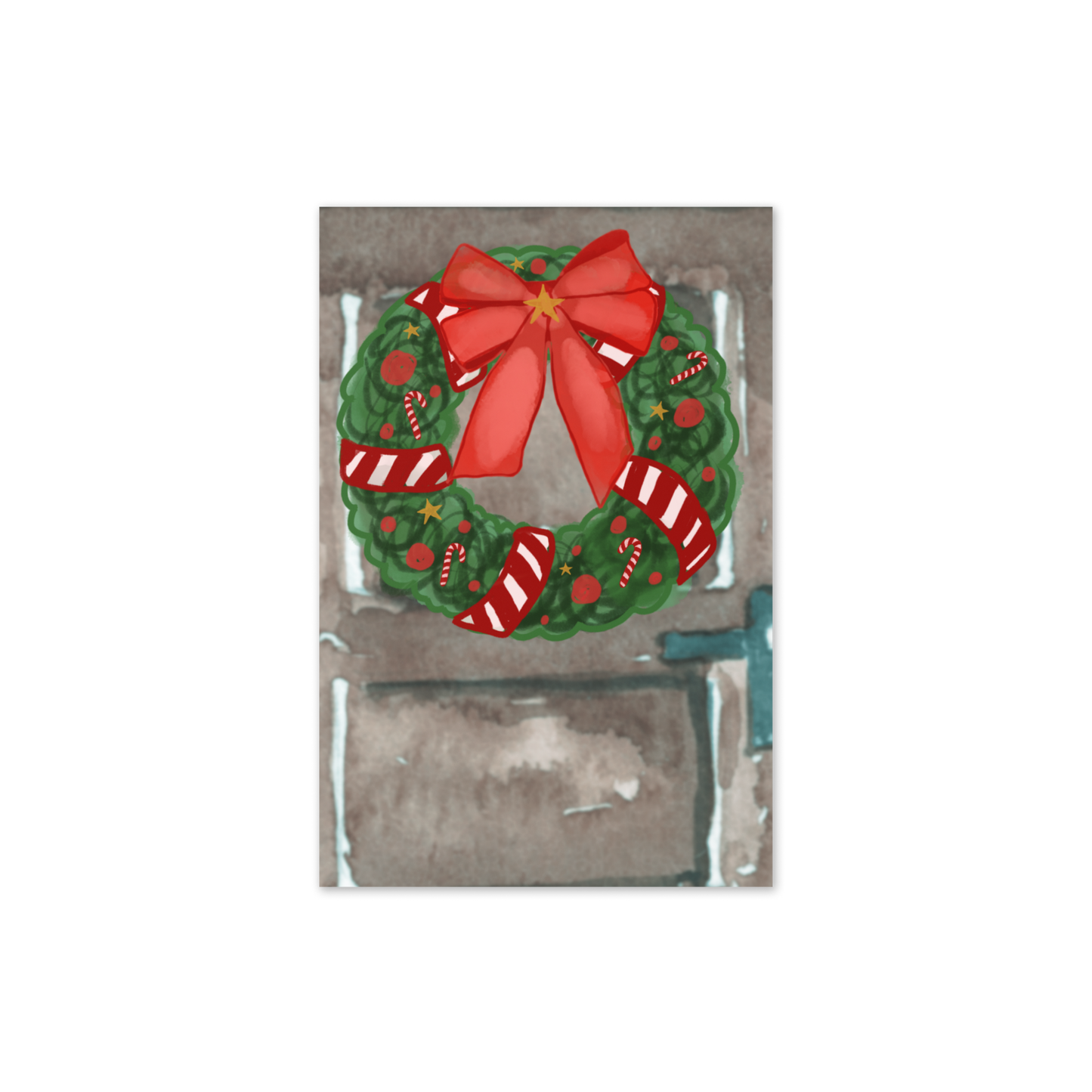 Festive Wreath Holiday Card