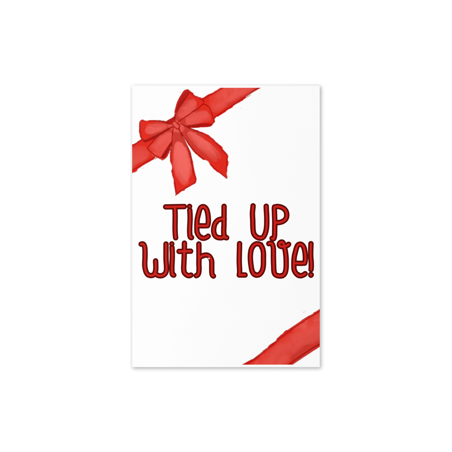 Tied Up With Love Holiday Card