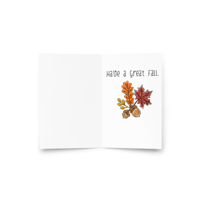 Feeling Grateful for You Autumn Greeting Card