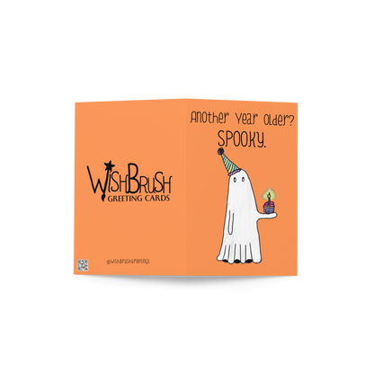 Another Year Older? Spooky! Ghost-Themed Birthday Card