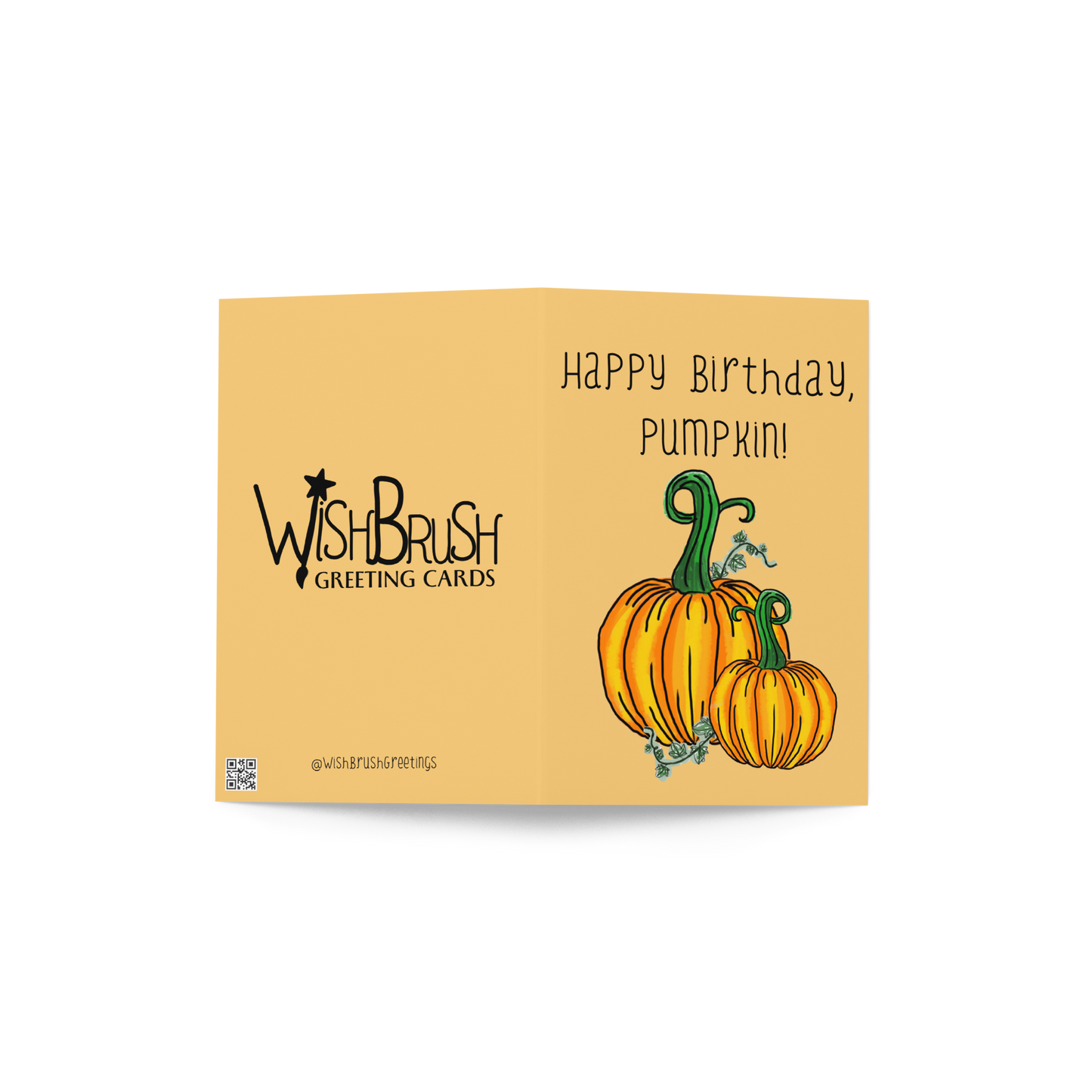 Happy Birthday Pumpkin – Fall-Themed Birthday Greeting Card