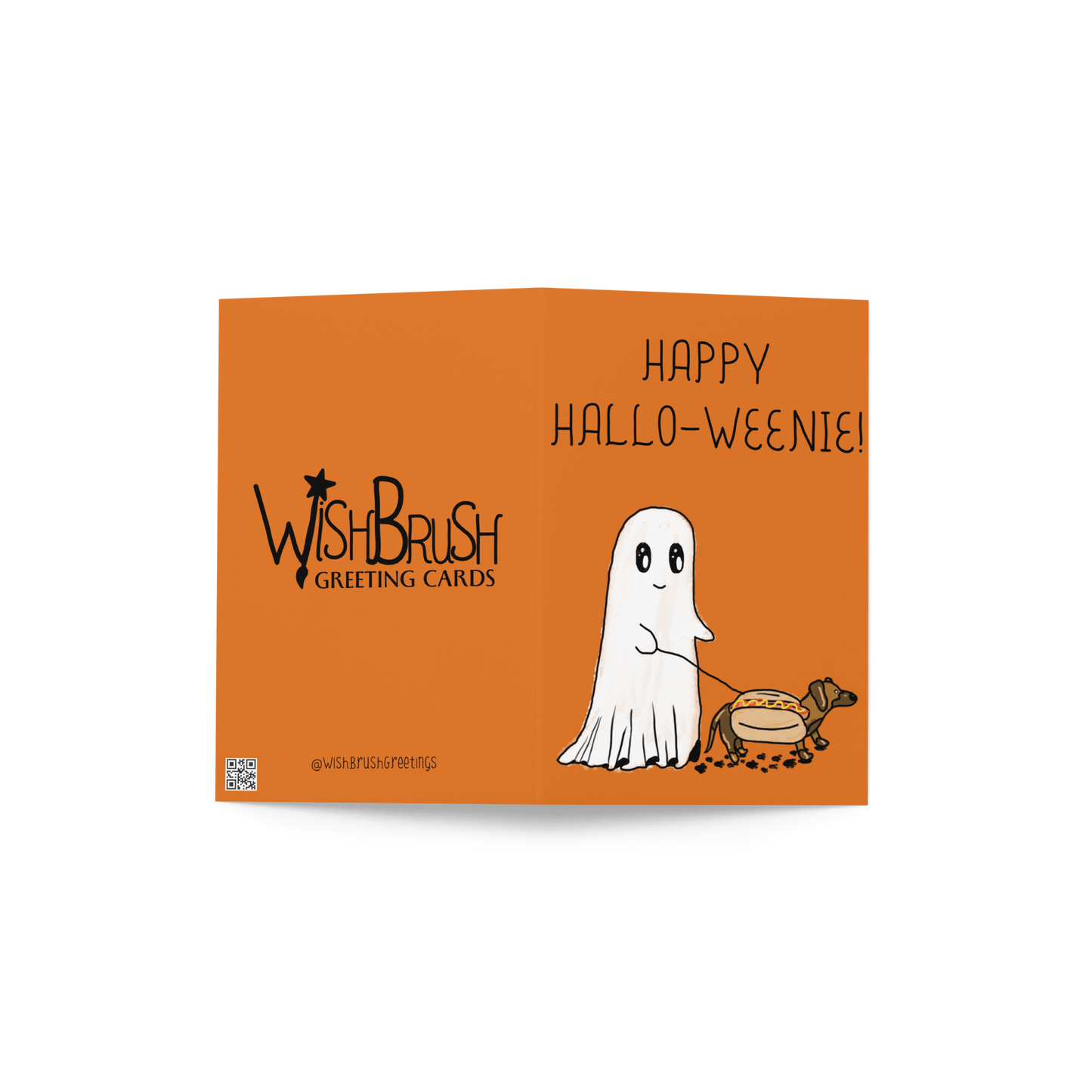 Happy Hallo-Weenie - Halloween Themed Greeting Card