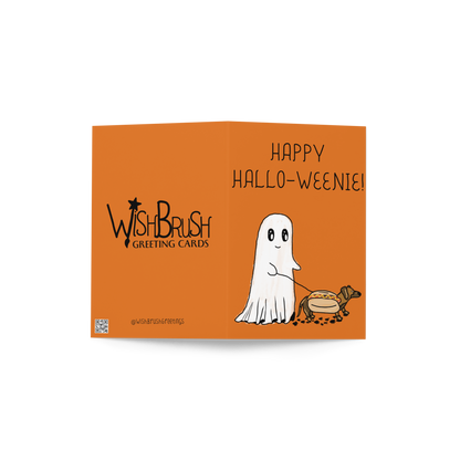 Happy Hallo-Weenie - Halloween Themed Greeting Card