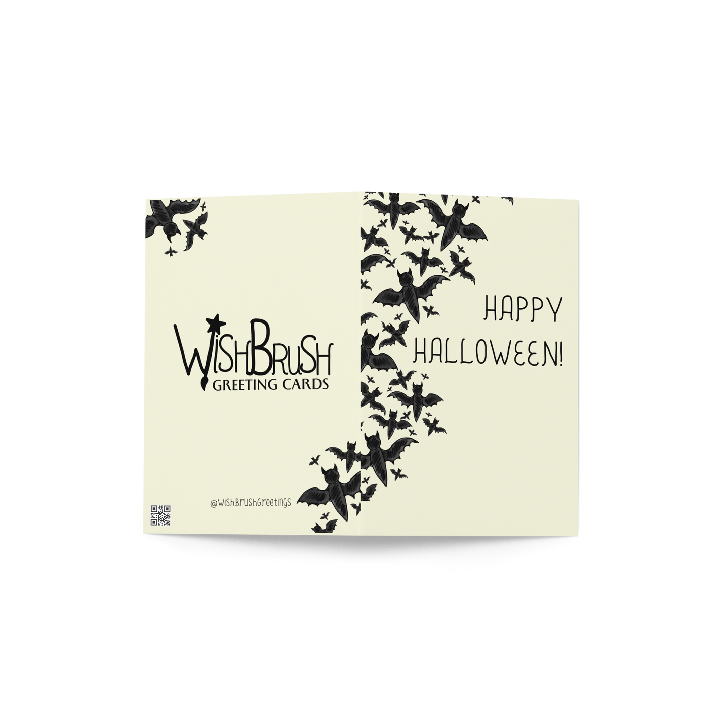 Happy Halloween Bats - Halloween Themed Greeting Card