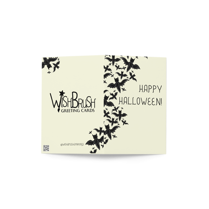 Happy Halloween Bats - Halloween Themed Greeting Card