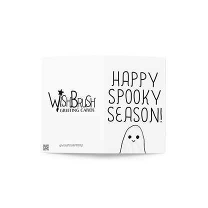 Happy Spooky Season! Ghost – Halloween-Themed Greeting Card